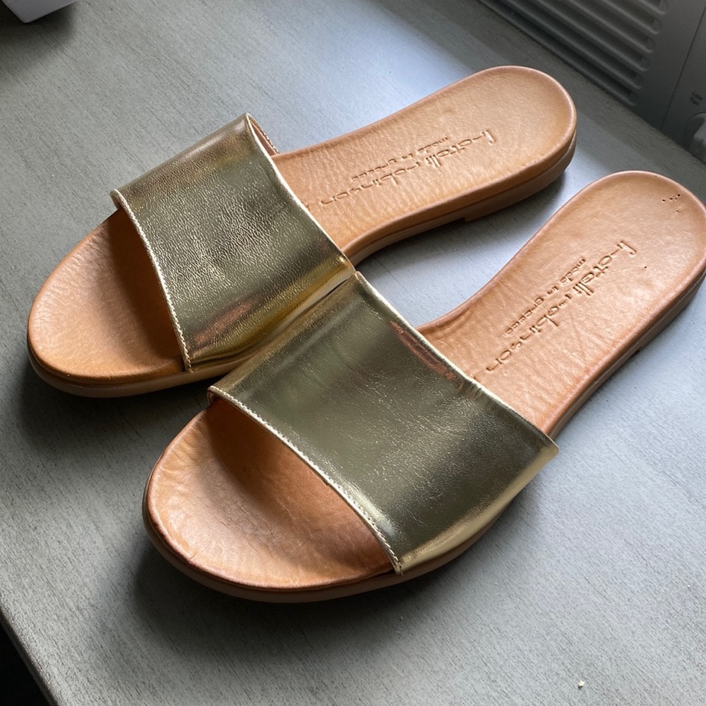 Fratelli Robinson Gold Sandals